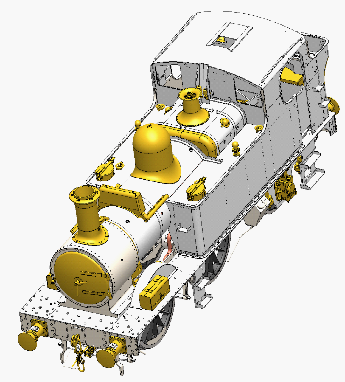 GWR 14xx - top front view