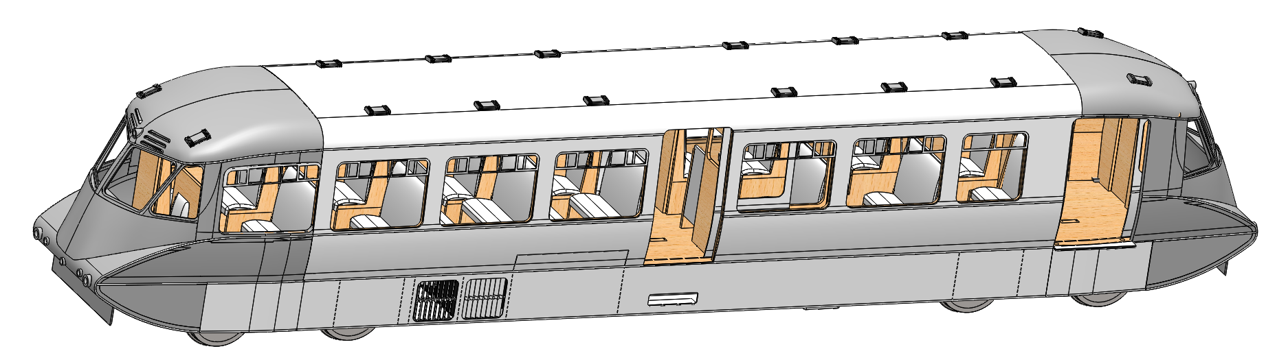 GWR AEC railcars - diagrams W & X